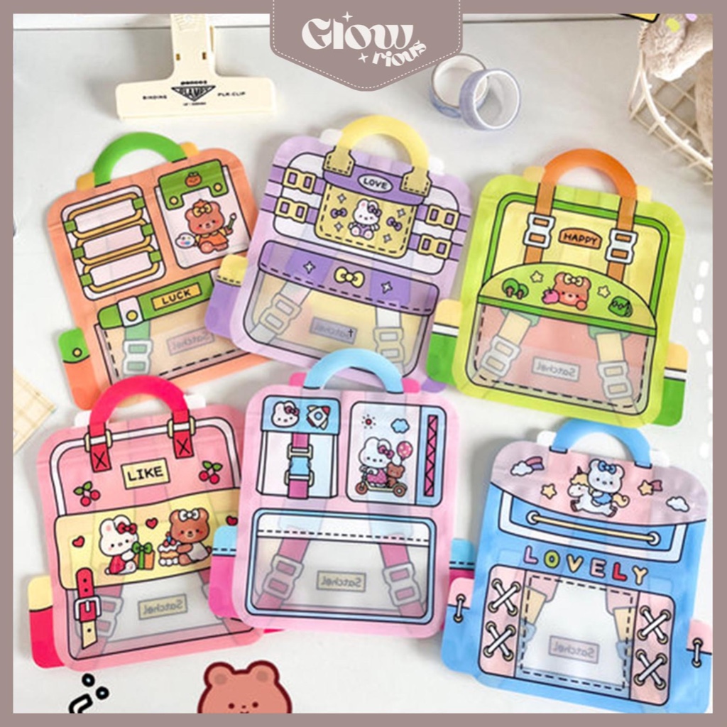 

GR Kantong Plastik Souvenir Snack Hadiah Aksesoris Zipper Lock Aesthetic Lucu Plastik Tahan Air ST08