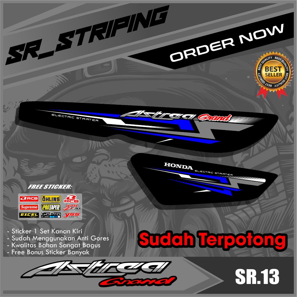STRIPING ASTREA GRAND / STRIPING LEGENDA / STRIPING IMPRESSA / STIKER GRAND BULUS / CLASSIC SR.13
