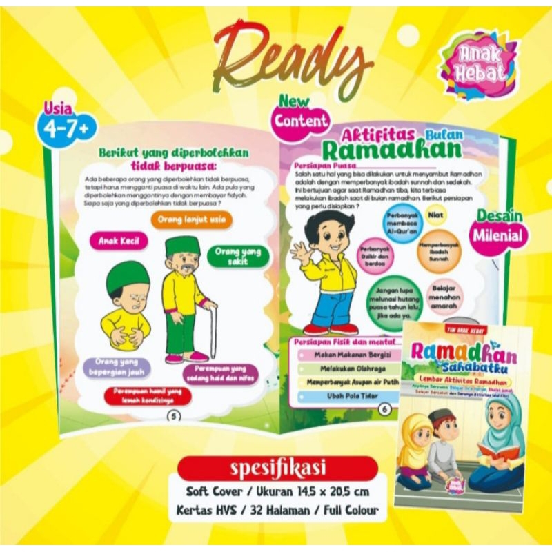 Buku agenda/kegitan ramadhan tk,sd