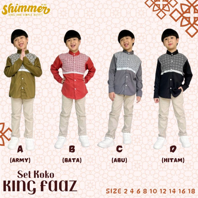 Setelan Kemko Anak Tanggung King Faaz