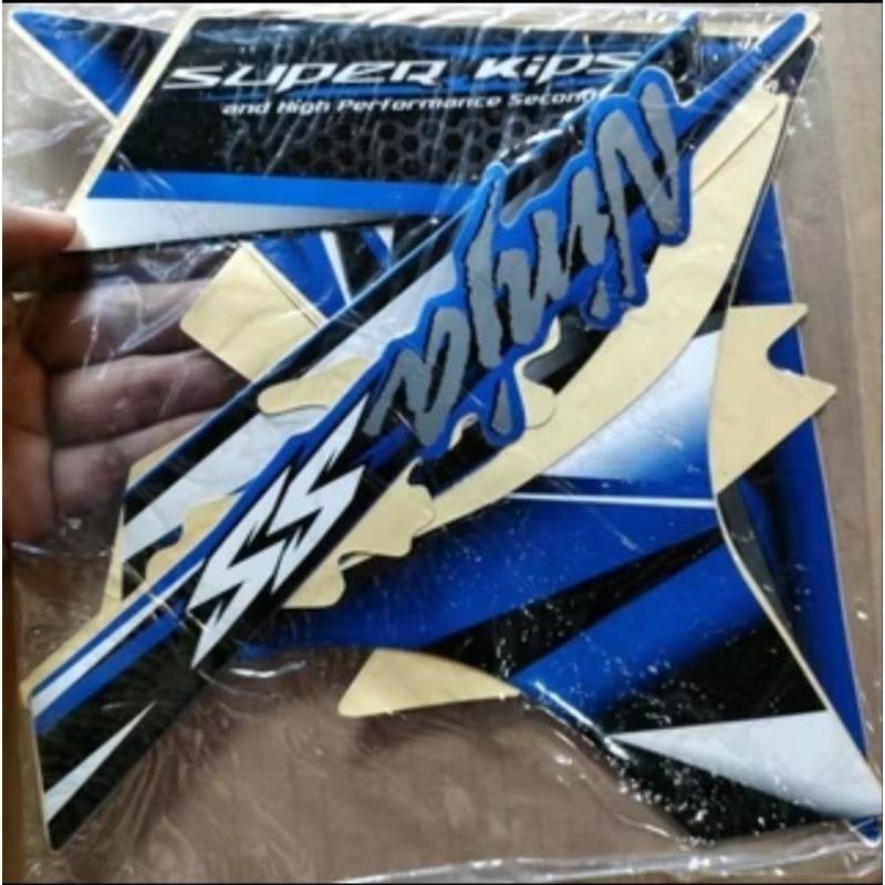 STRIPING STIKER KAWASAKI NINJA SS 2013 BIRU