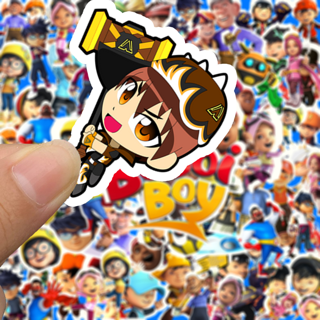 

Stiker Kartun Boboiboy Sticker WaterProof Isi 12 pcs