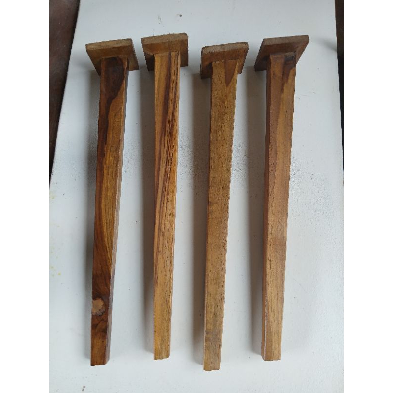 kaki meja kayu jati minimalis
