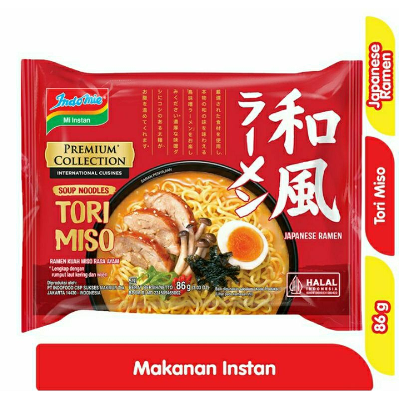 

Indomie tori miso Japanese 86 gram - 1 pcs