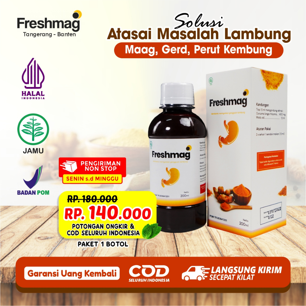 

[PROMO COD TERLARIS!!! ] Freshmag Atasai Masalah Lambung Maag, Gerd, Perut Kembung