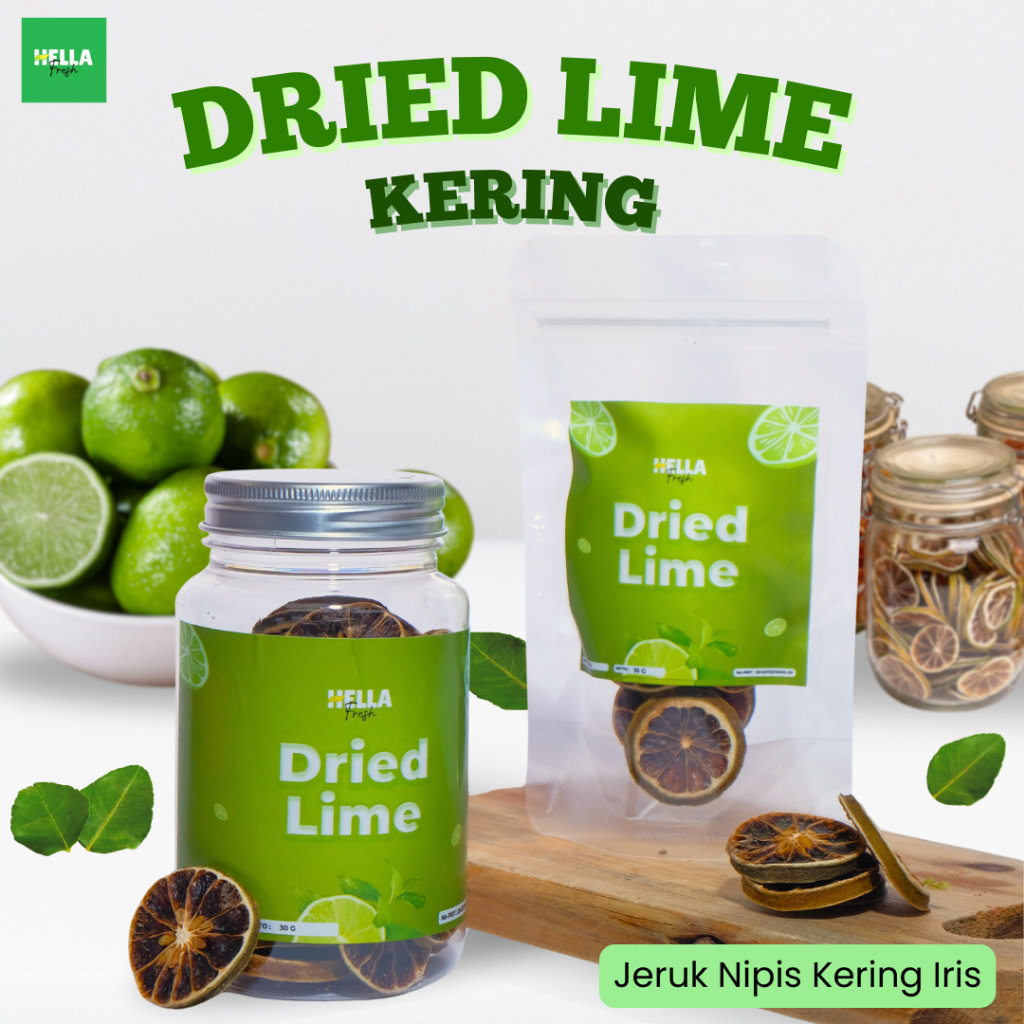 

Hella Fresh Jeruk Nipis Kering Iris 10gr 30gr Garnish / Dried Lime Sliced Oven Premium Infused Tea