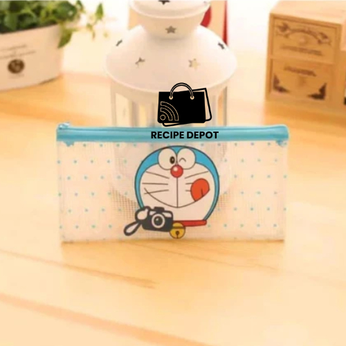 

Pouch Poch Dompet Map Folder Mika Jaring Tempat Wadah Pensil Penyimpan Buku Kertas Dokumen Karakter Doraemon Lucu