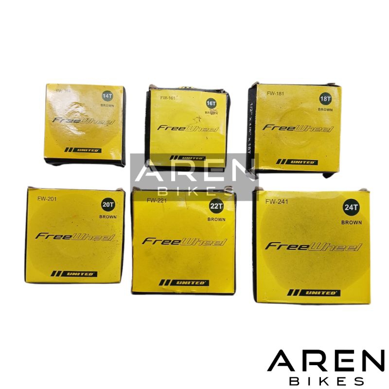 FREEWHEEL SEPEDA 14T 16T 18T 20T 22T 24T UNITED 24 T KRIWIL GIR GEAR BELAKANG ONTEL ONTHEL JENGKI BE