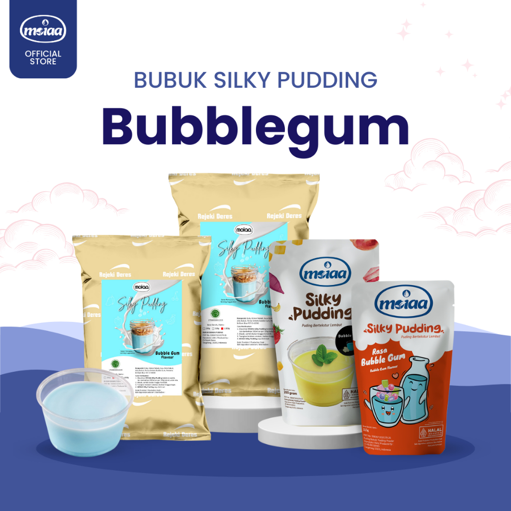 

MOIAA - Silki Pudding MOIAA Bubble Gum 200g - Bubuk Permen Karet 200g / Puding Powder / Bubuk Instant Bubble
