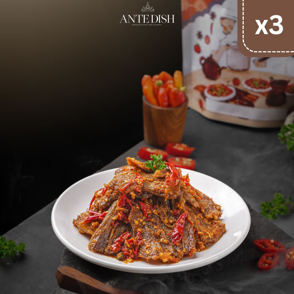 

Ante Dish - Dendeng Balado Lambok Kemasan 500gr | Family Size 3 Pouch