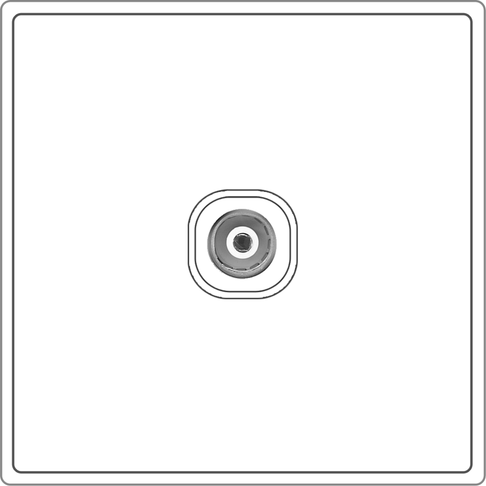 Outlet Tv Antena Box / Socket Tv Antena Dinding Tanam