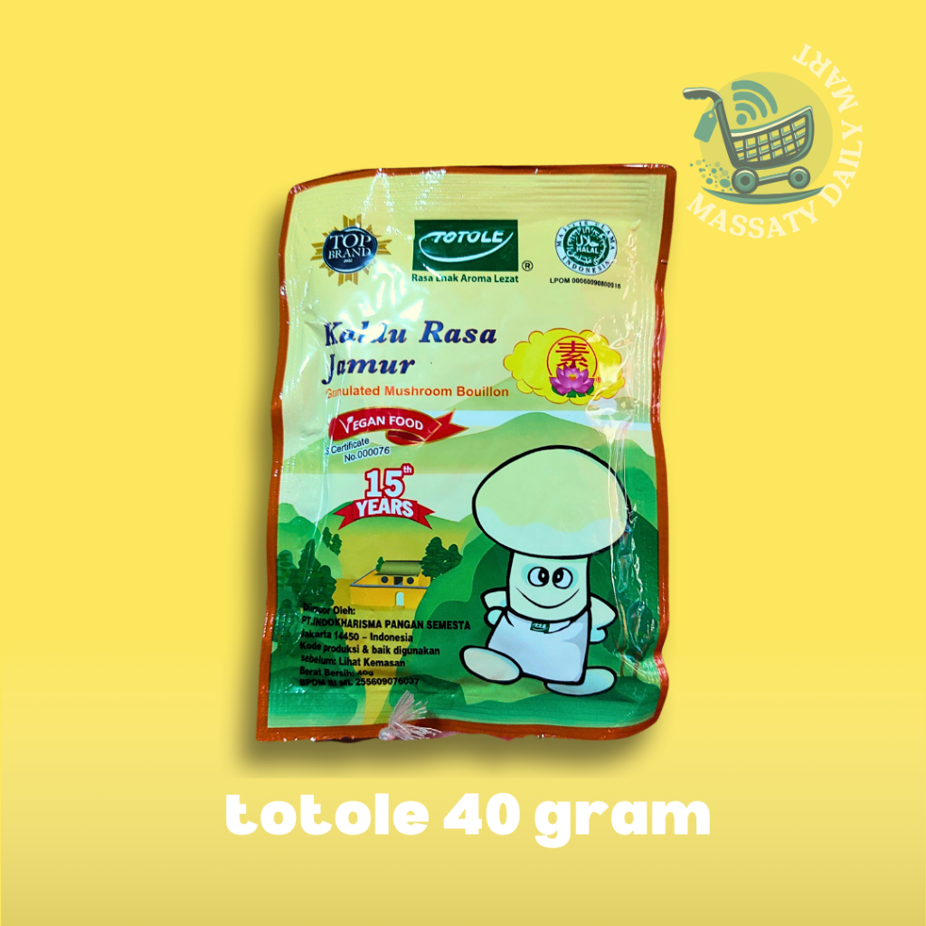 

TOTOLE KALDU PENYEDAP RASA JAMUR 40 gram