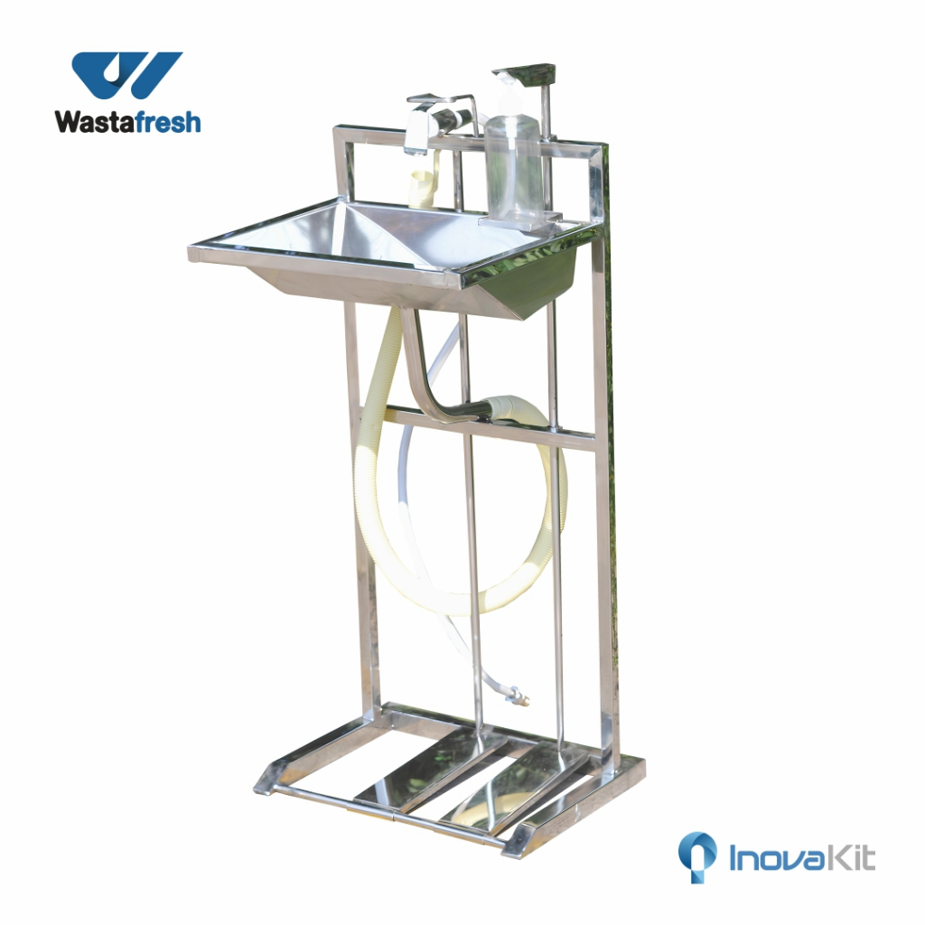 Wastafel Injak portable stainless lite