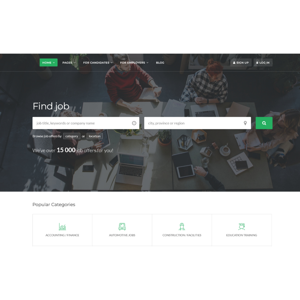 Web Template Lowongan Pekerjaan