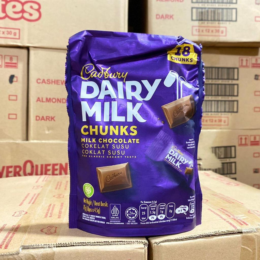 

Coklat Cadbury Dairy Milk Chunks 81 gram