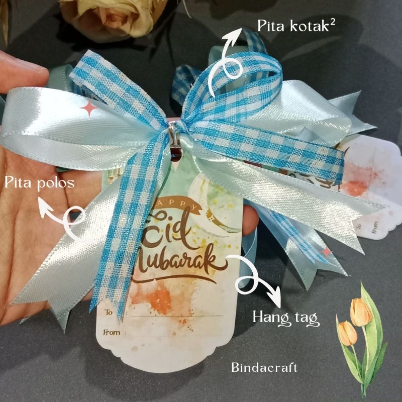 

Bindacraft Pita siap pakai idul fitri warna biru