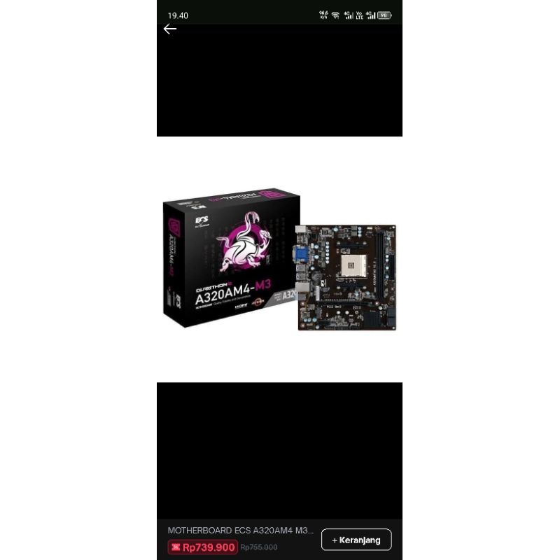 MOTHERBOARD AM4 RYZEN A320M CAMPUR