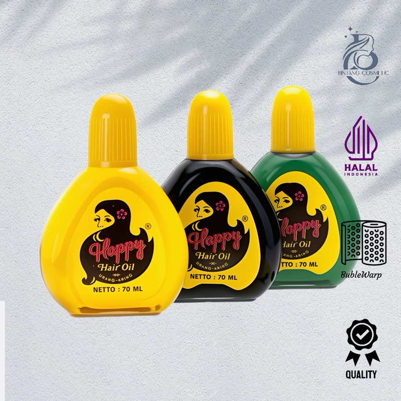 Happy Hair Oil Urang Aring - Minyak Urang Aring Happy
