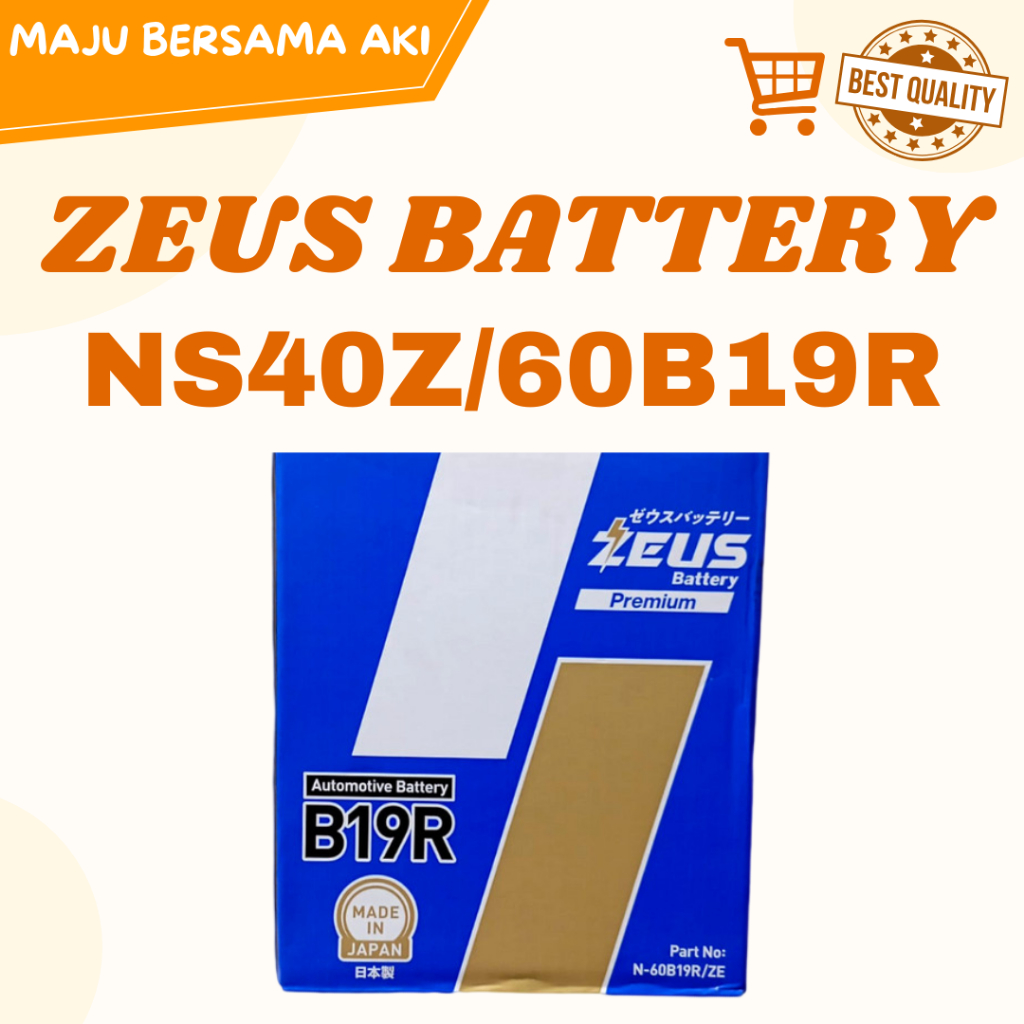 Aki Mobil Suzuki Vitara (1992-1995), Escudo (1993) Zeus NS40Z Kering