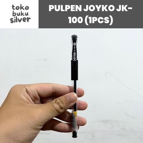 

(1PCS) Eceran Joyko Pulpen Gel Pen JK-100 Black Hitam 0.5mm Murah Surabaya