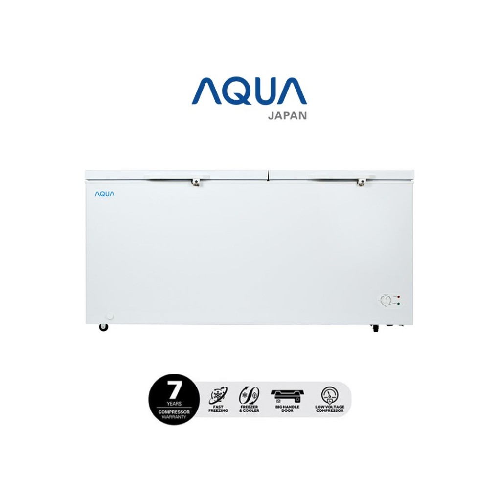 AQUA Chest Freezer 460L AQF-500(W) / AQF 500W / AQF500 BATAM