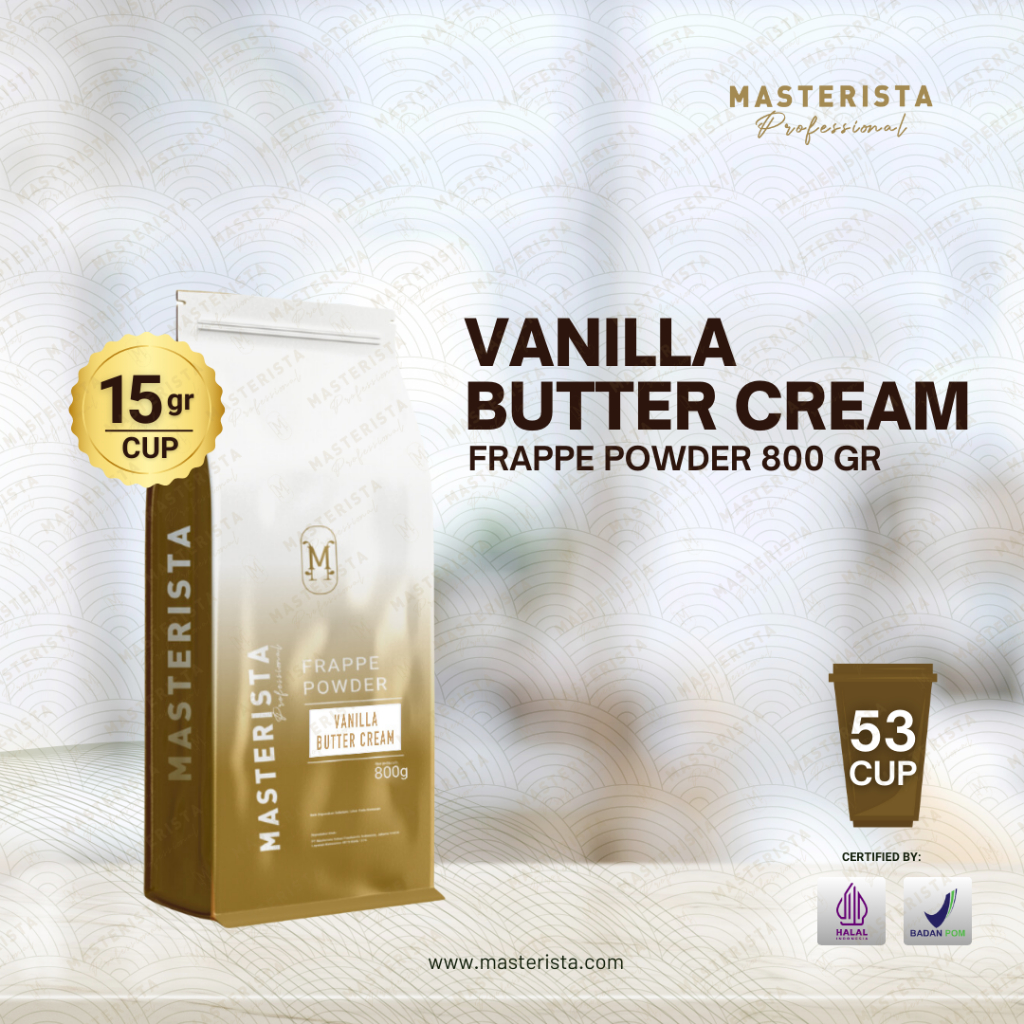 

Masterista Bubuk Minuman Vanilla Butter Cream 800gr