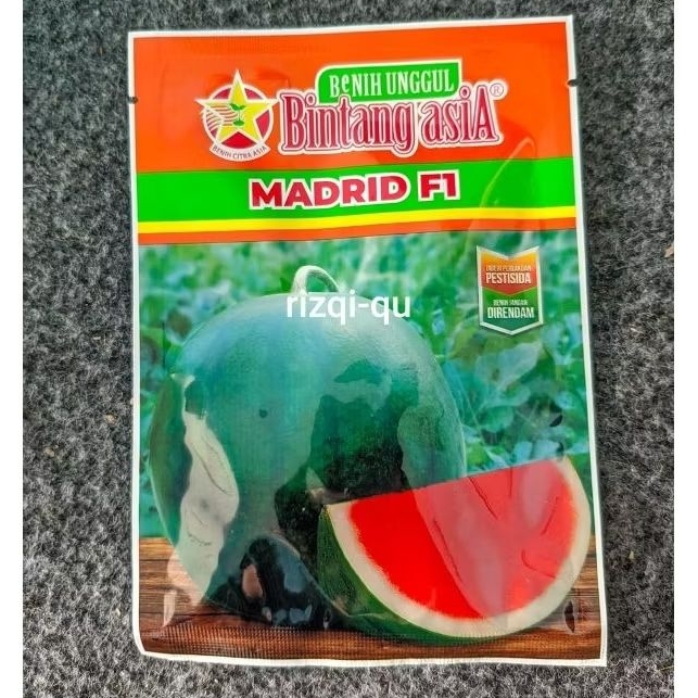 opinkrandam - madrid f1 benih semangka bintang asia 20 gram - non biji