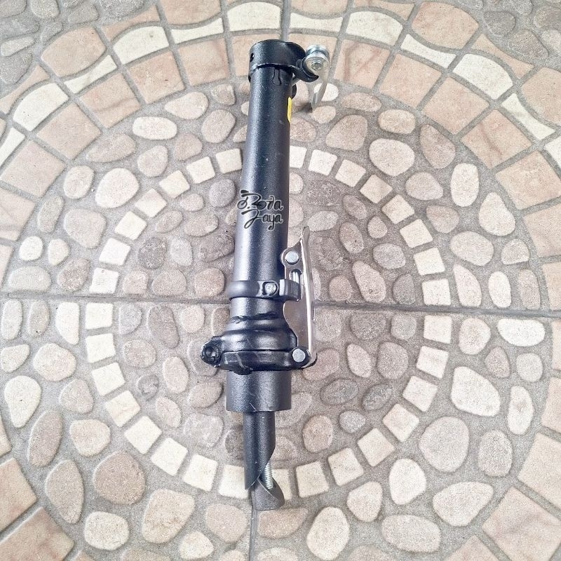 HANDLEPOST SEPEDA LIPAT INSERT 22.2 mm  BESI HITAM