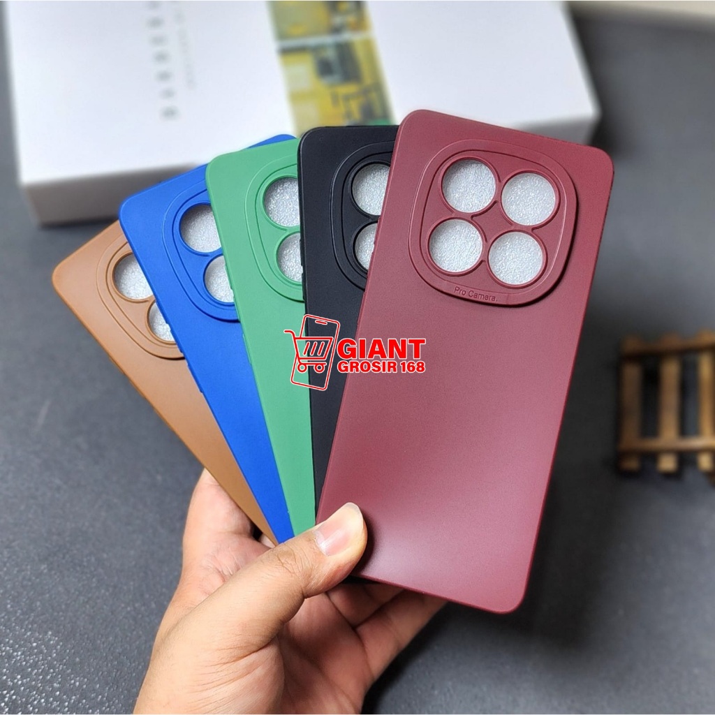 Softcase Redmi Note 14 Pro Redmi Note 14 Pro Plus Case Macaron Pro Kamera case Redmi Note 14 Pro Red