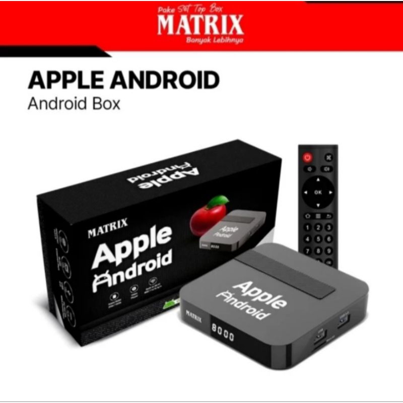 Receiver Smart Android Box 4K Matrik Apple | Dongle chromecast parabola tv