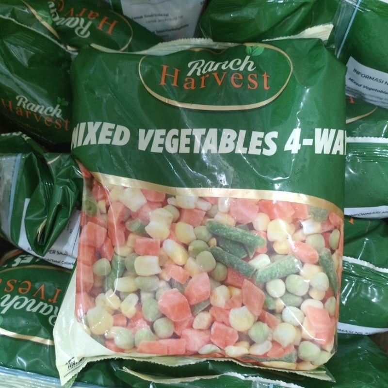 

Mixed Vegetable Kemasan 1kg/ Mix vegetable merk ranch harvest 1kg