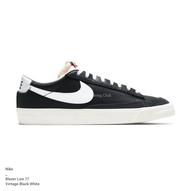SEPATU NIKE BLAZER LOW 77 VINTAGE BLACK WHITE