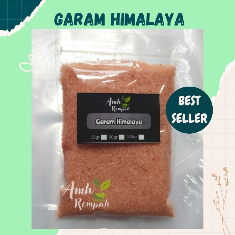 

Garam Himalaya Asli Warna Pink 100gram