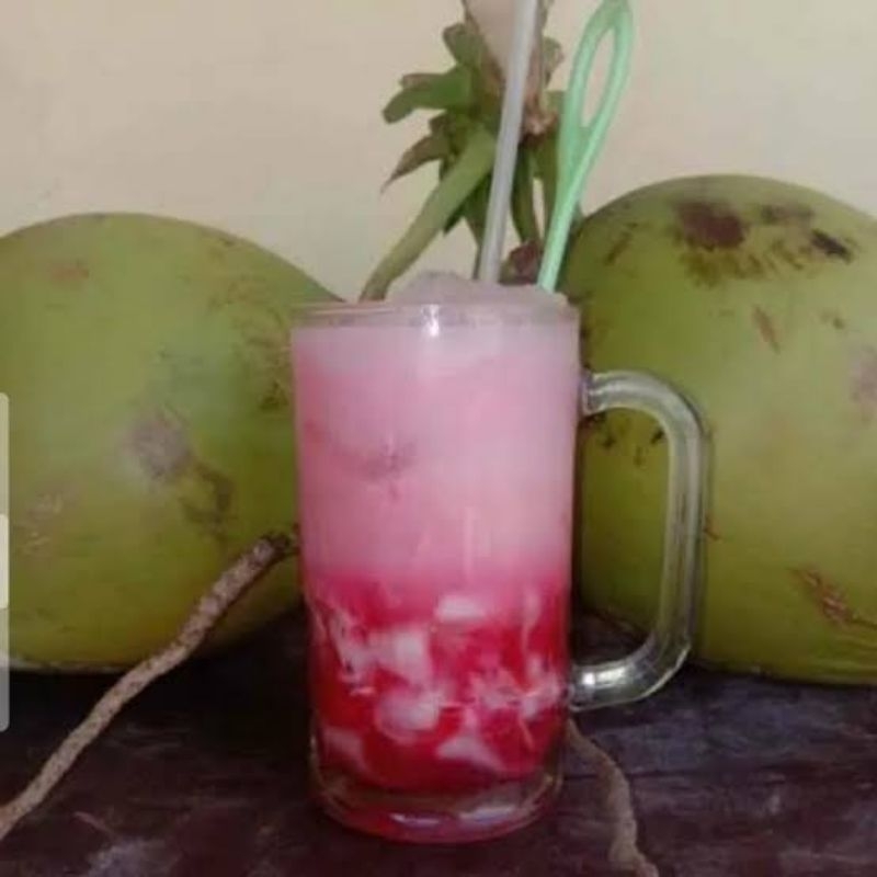 

Kelapa Muda Glondong gula jawa/sirup