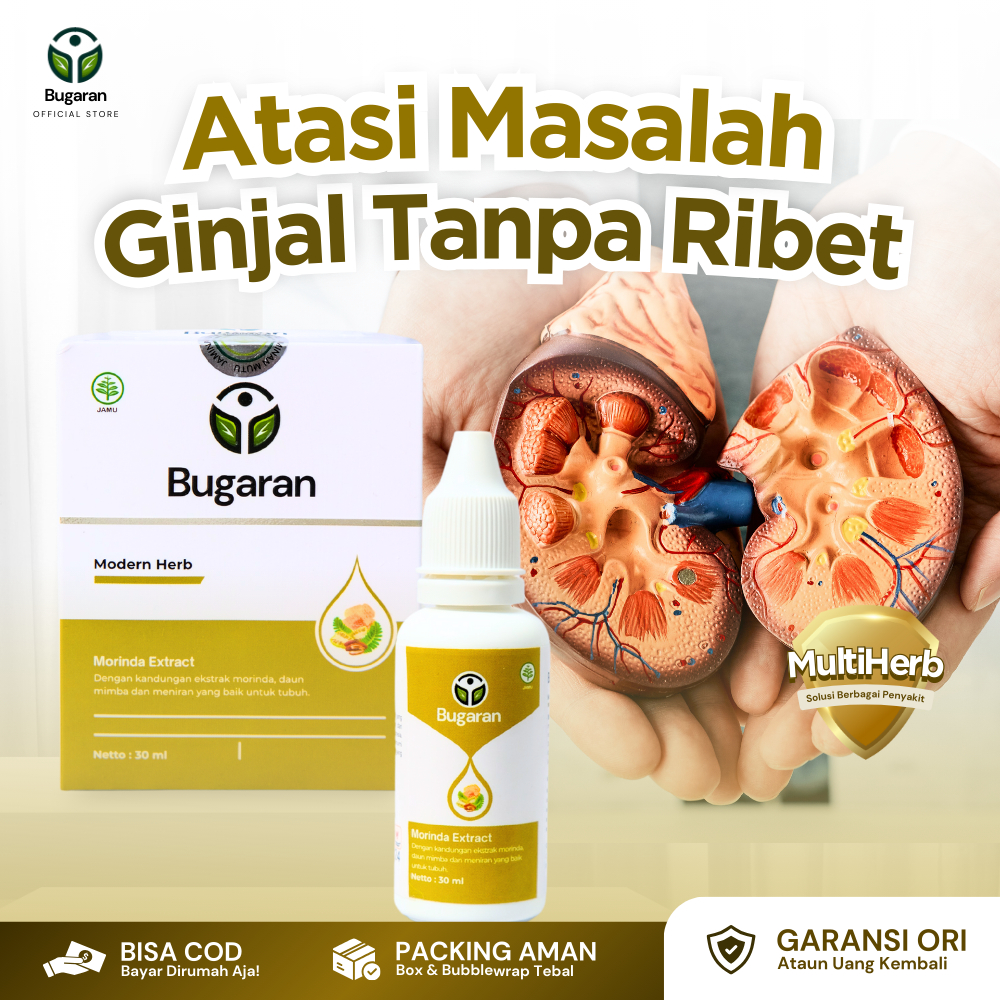 

Bugaran Herbal Modern Morinda Extract - Jamu Tetes Herbal Untuk Penyakit Ginjal