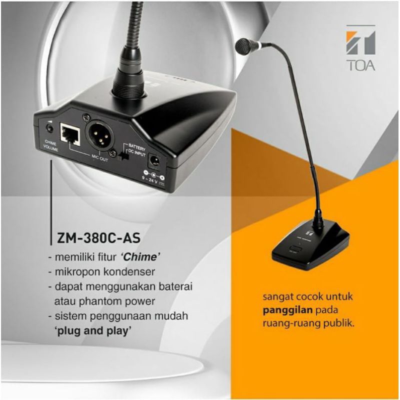 Mic toa chime ZM-380C AS zm 380 c as mic meja