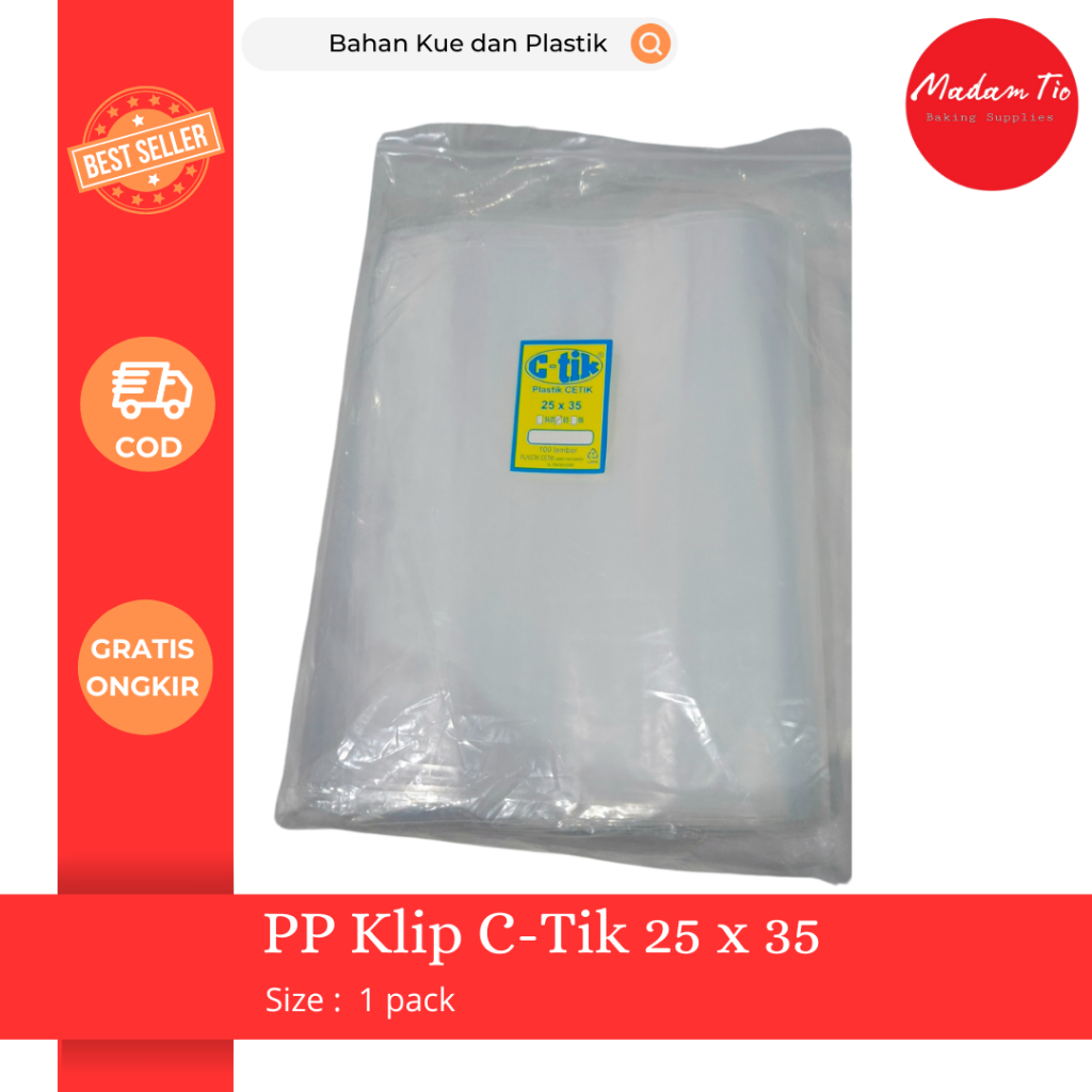 PP Klip C-Tik 25x35cm 100lembar/pack