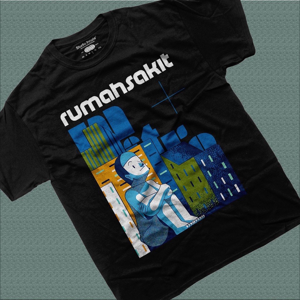 T-shirt Merchandise Band rumahsakit | Artwork Metro Black