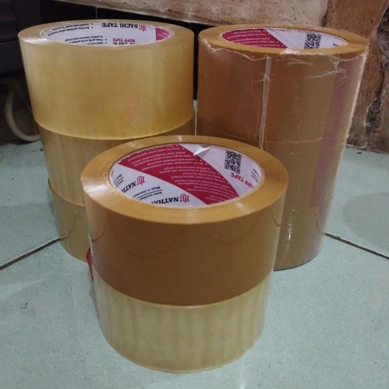 

Isolasi Besar Lakban Bening Coklat Nachi 2 inch 100 yard