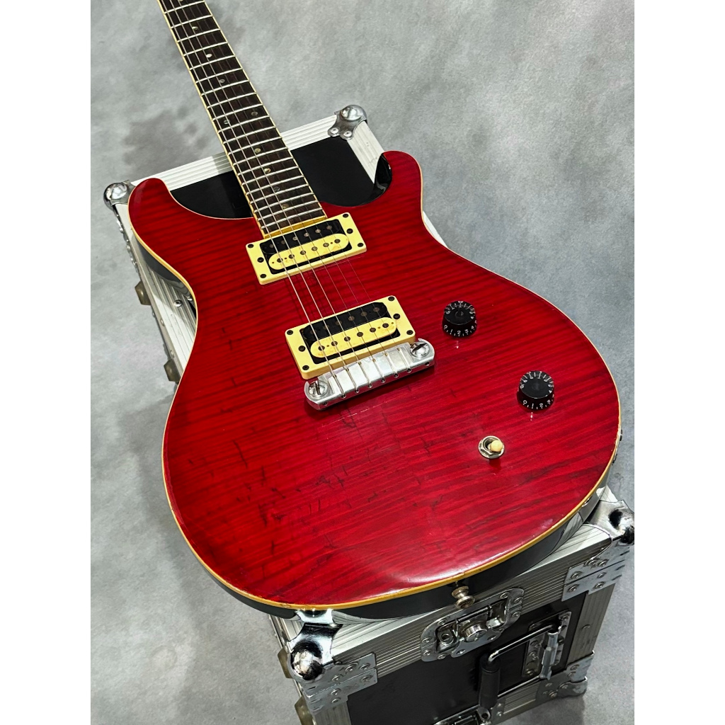 PRS SE Custom 22 Flame Maple Top Transparent Red Made in Korea 2009