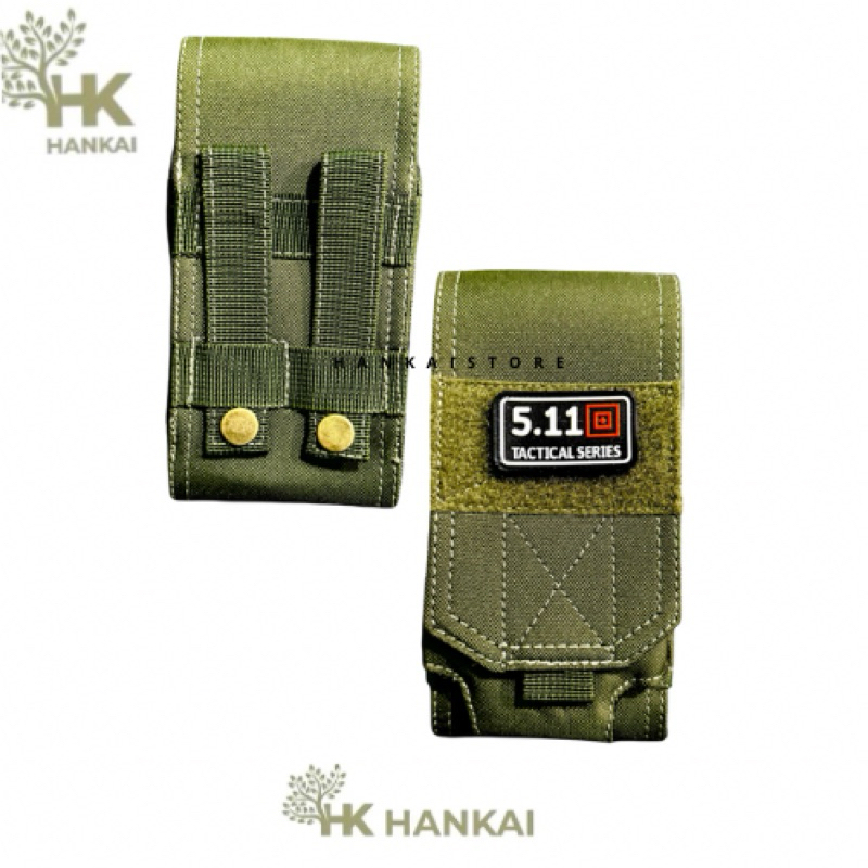 Sarung hp hijau army polos | Pouch hp hijau polos Tebal