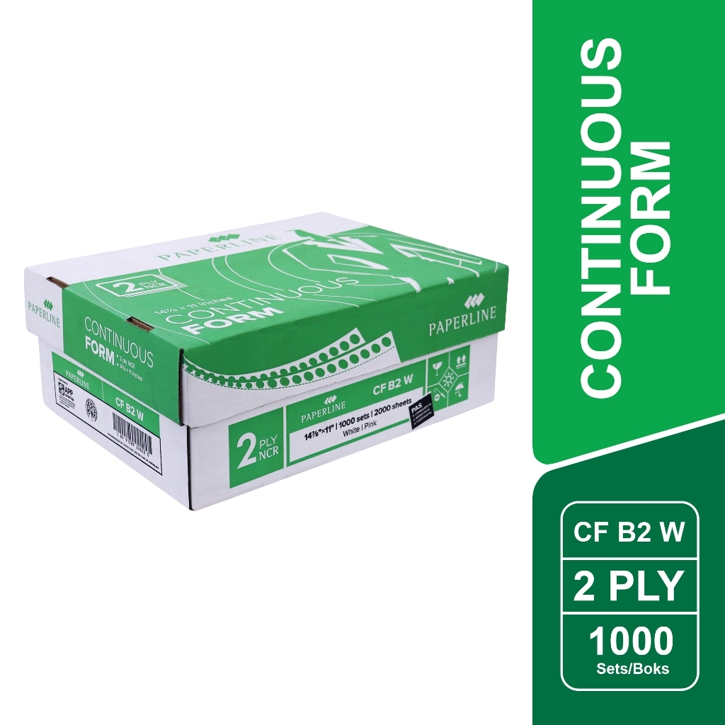 

KERTAS CONTINUOUS FORM B2 14 7/8 × 11 2PLY PUTIH PAPERLINE