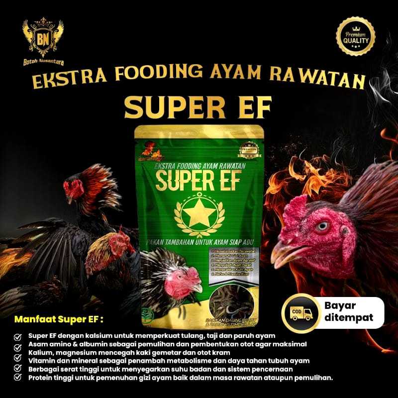 Extra fooding ayam aduan SUPER EF vitamin stamina otot nafas tenaga nafsu makan maksimal