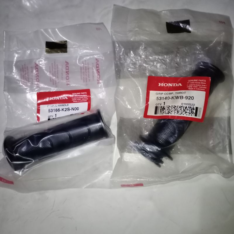 53140KWB920 & 53166K2SN00 Handfat handgrip sarung stang + Pipa Honda Revo Absolute/Revo Fit/Blade 11