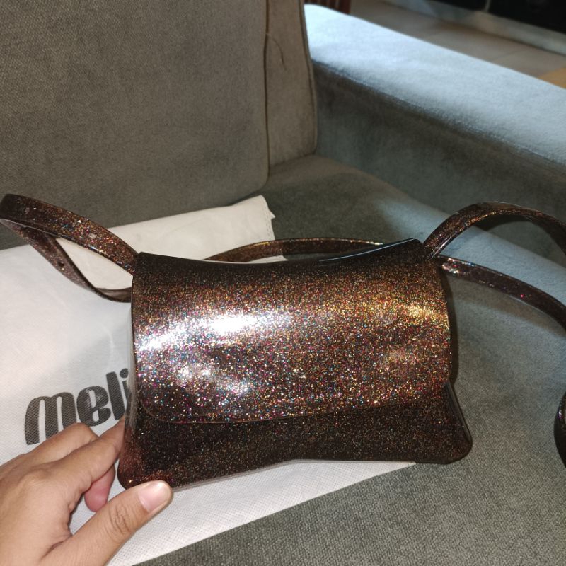 Melissa Mini Cross Bag Glitter (baru) cantikk