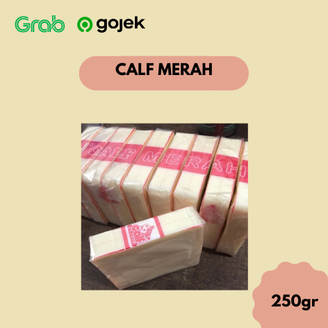 

Keju Cheddar Calf Merah Repack 250 Gram