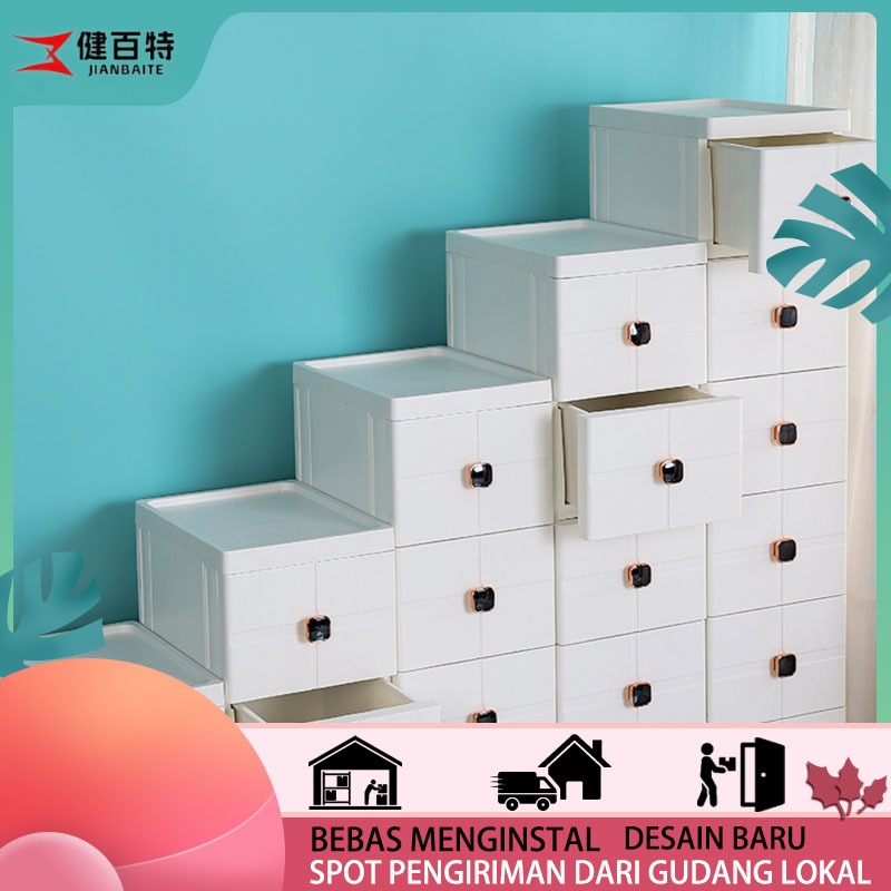 JIANBAITE/Lemari Plastik FR-ROTAN Terbaru Pakaian STB Murah Tabitha laci FR TABITHA LEMARI LACI TABI