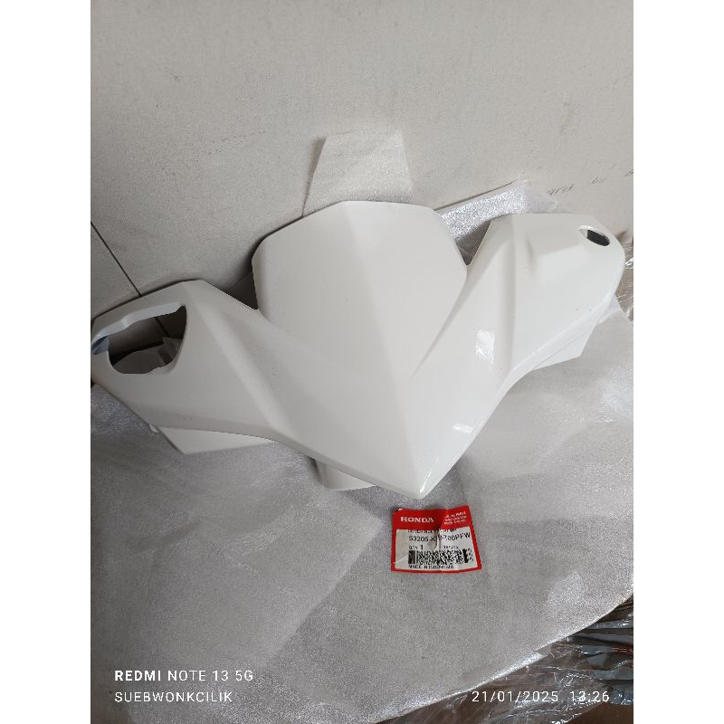 53205-KVB-T00PFW batok depan vario110 techno putih original AHM