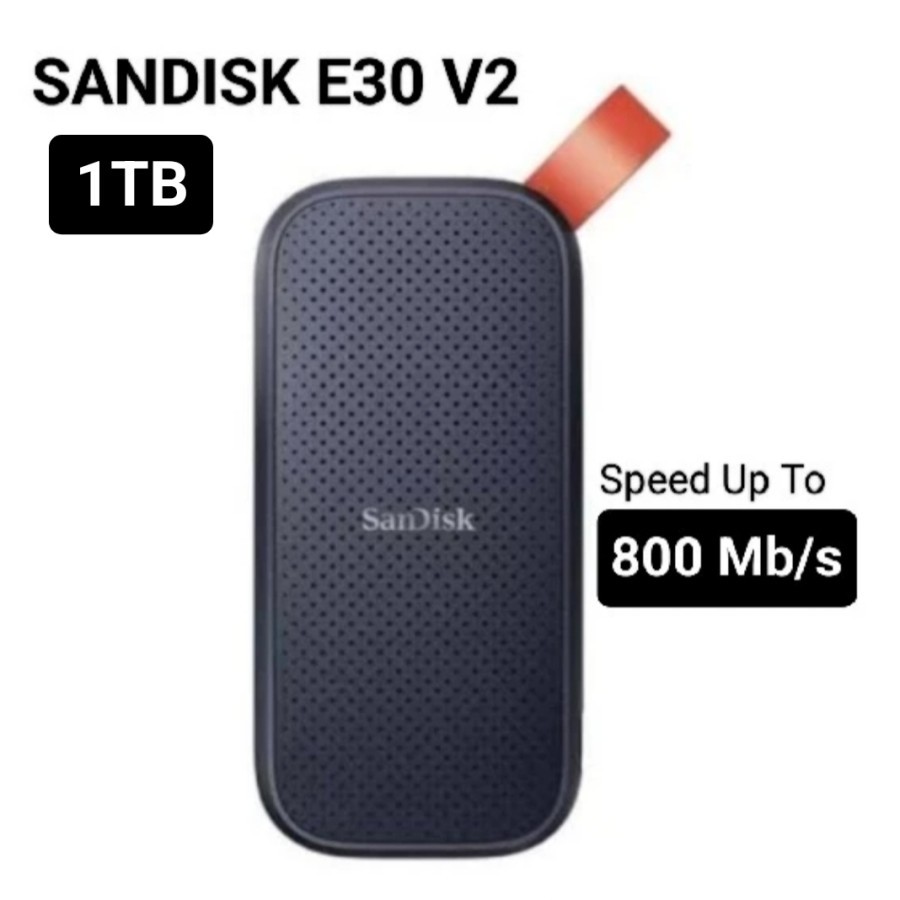 SSD SANDISK PORTABLE 1TB E30 SSD External Sandisk E 30 1 TB USB 3.2 ORIGINAL
