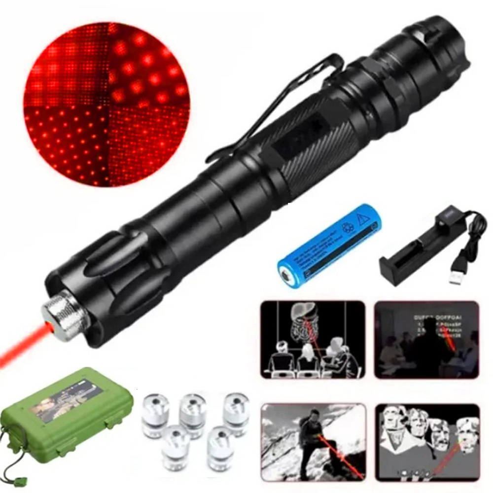 Laser Penunjuk Pointer merah USB 303 Jarak Jauh / Red Laser Pointer 303/ laser kunci pengaman/